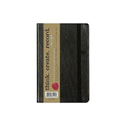 C.R. Gibson Markings by Pocket Journal, 3.56" x 5.5", Narrow Ruled, Black, 192 Pages (MJ3-4791) New