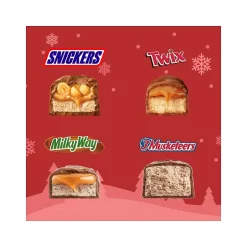 Chocolate<Mars Assorted Milk Chocolate Christmas Candy Bars, 13.95 oz., 50 Pieces/Bag (466148)
