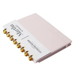 Martha Stewart Customizable Notebook, 6.38" x 9", Unruled, 60 Sheets, Blush (MS107U) Outlet
