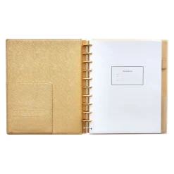 Martha Stewart Discbound Professional Notebook, 9.25" x 11.25", 120 Sheets, Gold (MS102J) Sale