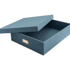 Martha Stewart Document Box, Navy Faux Leather (MS110F) Best