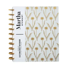 Martha Stewart Grey Floral Poly Letter Discbound Notebook (MS102K) Clearance
