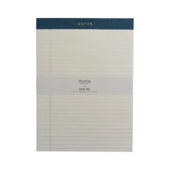 Martha Stewart Notepad, 8.5" x 11.75", College-Ruled, Navy, 50 Sheets/Pad (MS110L) Sale