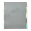 Martha Stewart Poly Divider, 5 Tabs, Assorted Colors, 1 Set (MS102C) Outlet