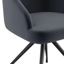 Clearance Sora Fabric Swivel Stationary Office Chair, Gray/Oil Rubbed Bronze (CH222119GYBK) Office Chairs