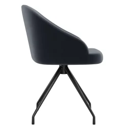 Clearance Sora Fabric Swivel Stationary Office Chair, Gray/Oil Rubbed Bronze (CH222119GYBK) Office Chairs