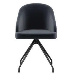 Clearance Sora Fabric Swivel Stationary Office Chair, Gray/Oil Rubbed Bronze (CH222119GYBK) Office Chairs