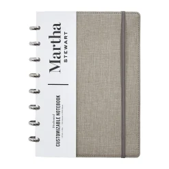 Martha Stewart 1-Subject Customizable Notebook, 6.375" x 9", College Ruled, 60 Sheets, Gray/Silver (MS102E) Online