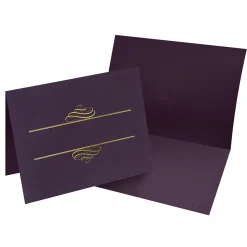 Online Certificate Holders, 9.375" x 12", Plum, 5/Pack (903106) Awards & Certificates