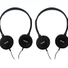 Maxwell Maxell HP-100 Budget Stereo Headphones, Black, 2/Pack (MAX190319-2)