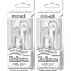Maxwell Maxell Jelleez Soft Earbuds with Mic, White, 2/Bundle (MAX199728-2)