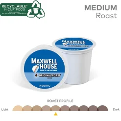 Keurig K-Cups<Maxwell House Original Roast Coffee Keurig® K-Cup® Pods, Medium Roast, 24/Box (5469)