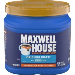 Coffee<Maxwell House Original Roast Ground Coffee, Medium Roast, 27.5 oz (GEN09422)