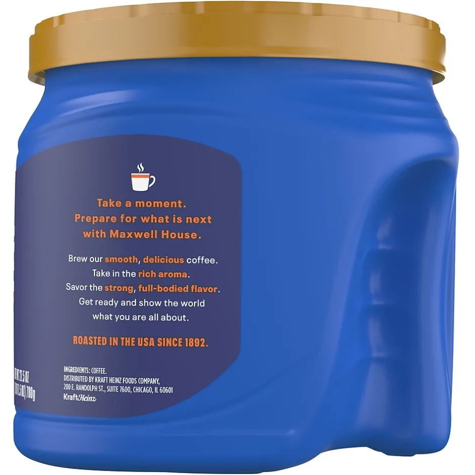 Coffee<Maxwell House Original Roast Ground Coffee, Medium Roast, 27.5 oz (GEN09422)