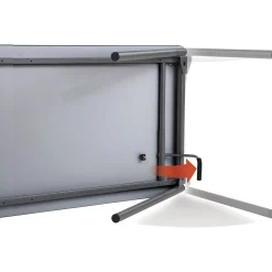 Hot Maxx Legroom Wood Folding Table 30x72, Gray Folding Tables