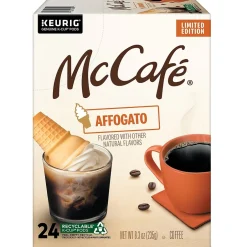 Keurig K-Cups<McCafe Affogato Coffee Keurig® K-Cup® Pods, Medium Roast, 24/Pack (5000380446)
