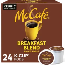 Keurig K-Cups<McCafe Breakfast Blend Coffee Keurig® K-Cup® Pods, Light Roast, 24/Box (5000201384)