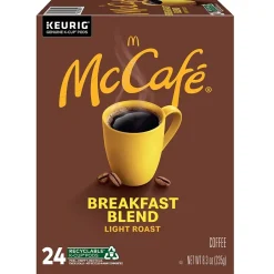 Keurig K-Cups<McCafe Breakfast Blend Coffee Keurig® K-Cup® Pods, Light Roast, 24/Box (5000201384)