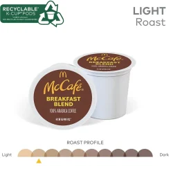 Keurig K-Cups<McCafe Breakfast Blend Coffee Keurig® K-Cup® Pods, Light Roast, 24/Box (5000201384)