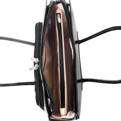 McKlein Lake Forest Ladies' Laptop Briefcase, Top Grain Cowhide Leather, Black (94335)