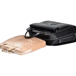 McKlein Lakewood, Checkpoint-Friendly Detachable Wheeled Laptop Briefcase, Top Grain Cowhide Leather, Black (96615)