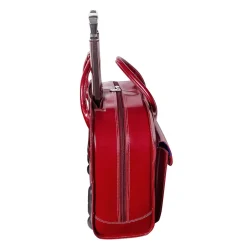 McKlein Limited Edition Laptop Rolling Briefcase, Red Leather (96146A)