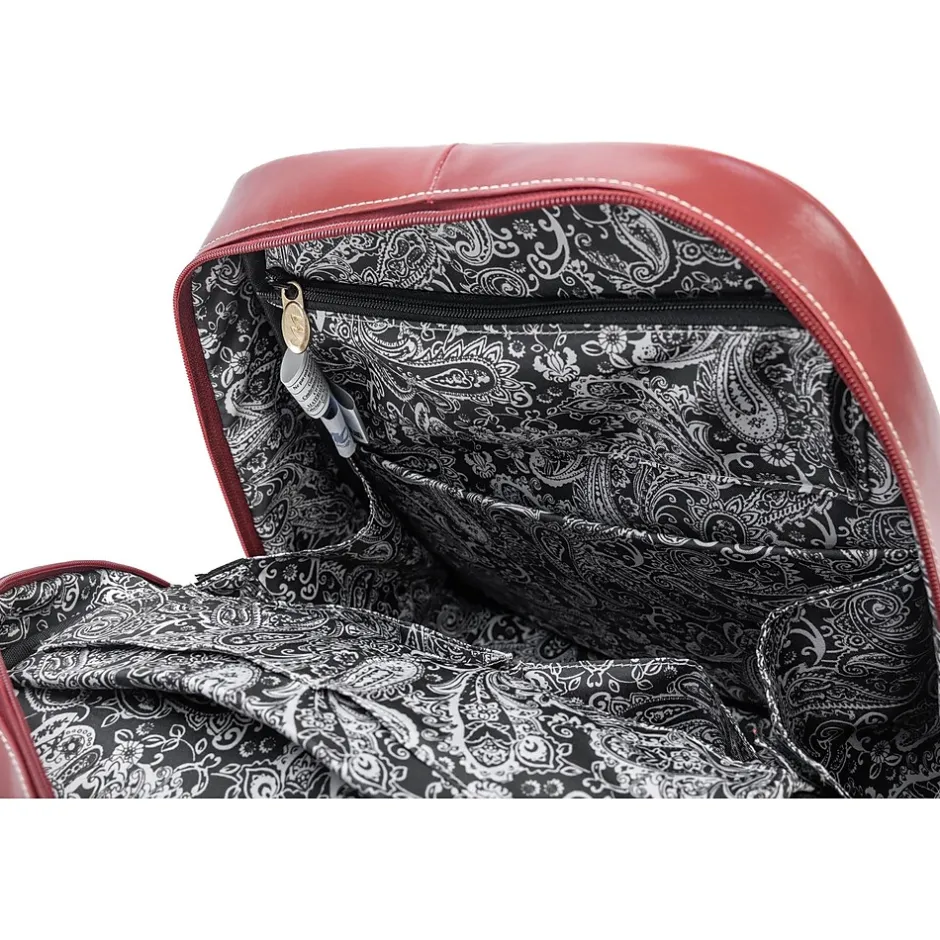 Backpacks<McKlein MARYVILLE Business Laptop/Tablet Backpack, Red (99576)