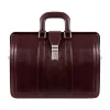 McKlein MORGAN Leather Litigator Laptop Briefcase, Burgundy (83346)