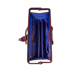 McKlein MORGAN Leather Litigator Laptop Briefcase, Burgundy (83346)