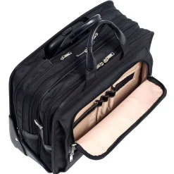 McKlein P Series Laptop Briefcase, Black Nylon (56445)