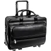 McKlein P Series Laptop Briefcase, Black Leather (86445)