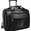 McKlein R Series, CHICAGO, Nylon, Patented Detachable Wheeled Laptop Overnight w/Removable Briefcase, Black (73585)