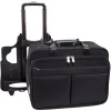 McKlein Roosevelt, Patented Detachable Wheeled Laptop Briefcase, Tech-Lite Ballistic Nylon, Black (74555)