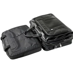McKlein S Series Laptop Briefcase, Black Leather (15715)