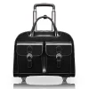McKlein W Series Laptop Briefcase, Black Leather (96185A)