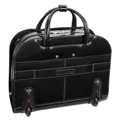 McKlein W Series Laptop Briefcase, Black Leather (96185A)
