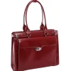 McKlein W Series Laptop Briefcase, Red Leather (94836)