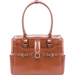 McKlein WILLOW SPRINGS W Series Laptop Briefcase, Brown Genuine Leather (96564)