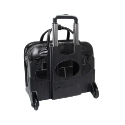 McKlein USA Berkeley W Series Leather Rolling Briefcase, Black (97045)