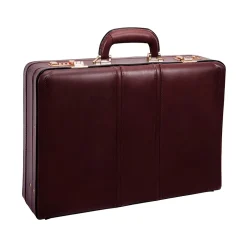 McKlein USA Coughlin V Series Leather Expandable Attache, Burgundy (80466)