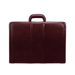 McKlein USA Coughlin V Series Leather Expandable Attache, Burgundy (80466)