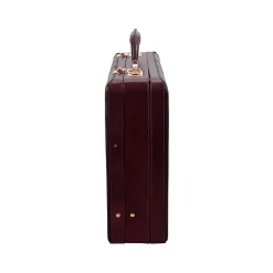 McKlein USA Coughlin V Series Leather Expandable Attache, Burgundy (80466)