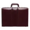 McKlein USA Daley V Series Leather Locking Attache, Burgundy (80436)