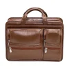McKlein USA Hubbard Leather Briefcase, Brown (88434)