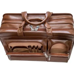 McKlein USA Hubbard Leather Briefcase, Brown (88434)