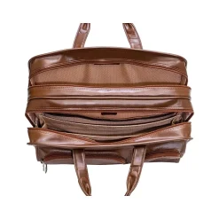 McKlein USA Hubbard Leather Briefcase, Brown (88434)