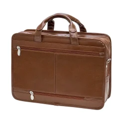 McKlein USA Hubbard Leather Briefcase, Brown (88434)