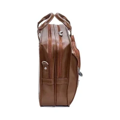 McKlein USA Hubbard Leather Briefcase, Brown (88434)