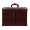 McKlein USA Lawson V Series Leather Locking Attache, Burgundy (80456)