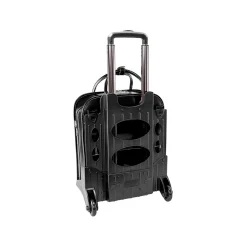 McKlein USA Melrose W Series Leather Rolling Briefcase, Black (97035)